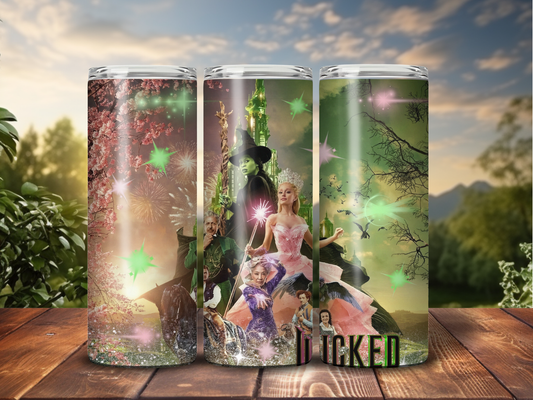 Sublimated 20 oz Tumbler - WICKED "The Movie Cast"