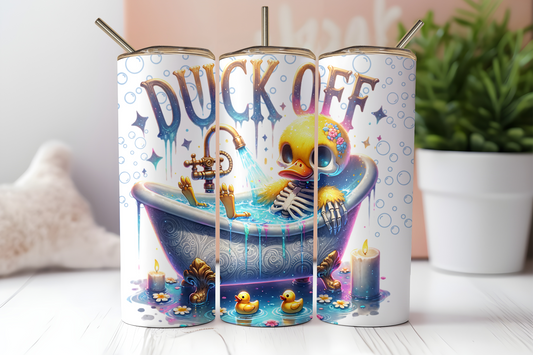 Sublimated 20 oz Tumbler - Duck Off Design