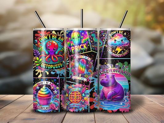 Sublimated 20 oz Tumbler - Very Naughty but funny design